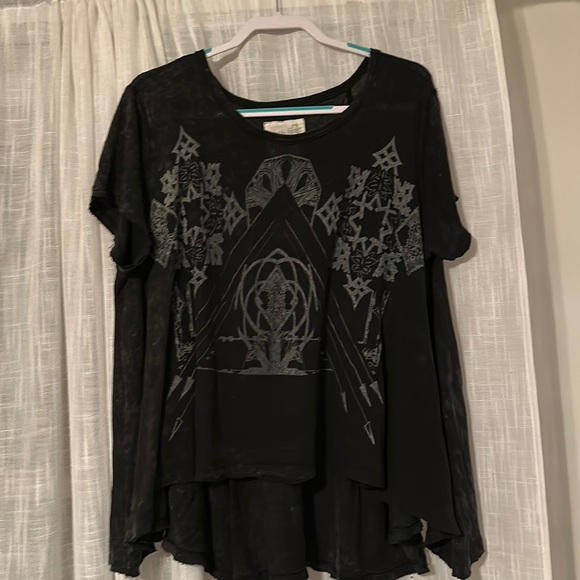 NWOT Free People Oversized Graphic Tee XS/SM - Picture 1 of 6